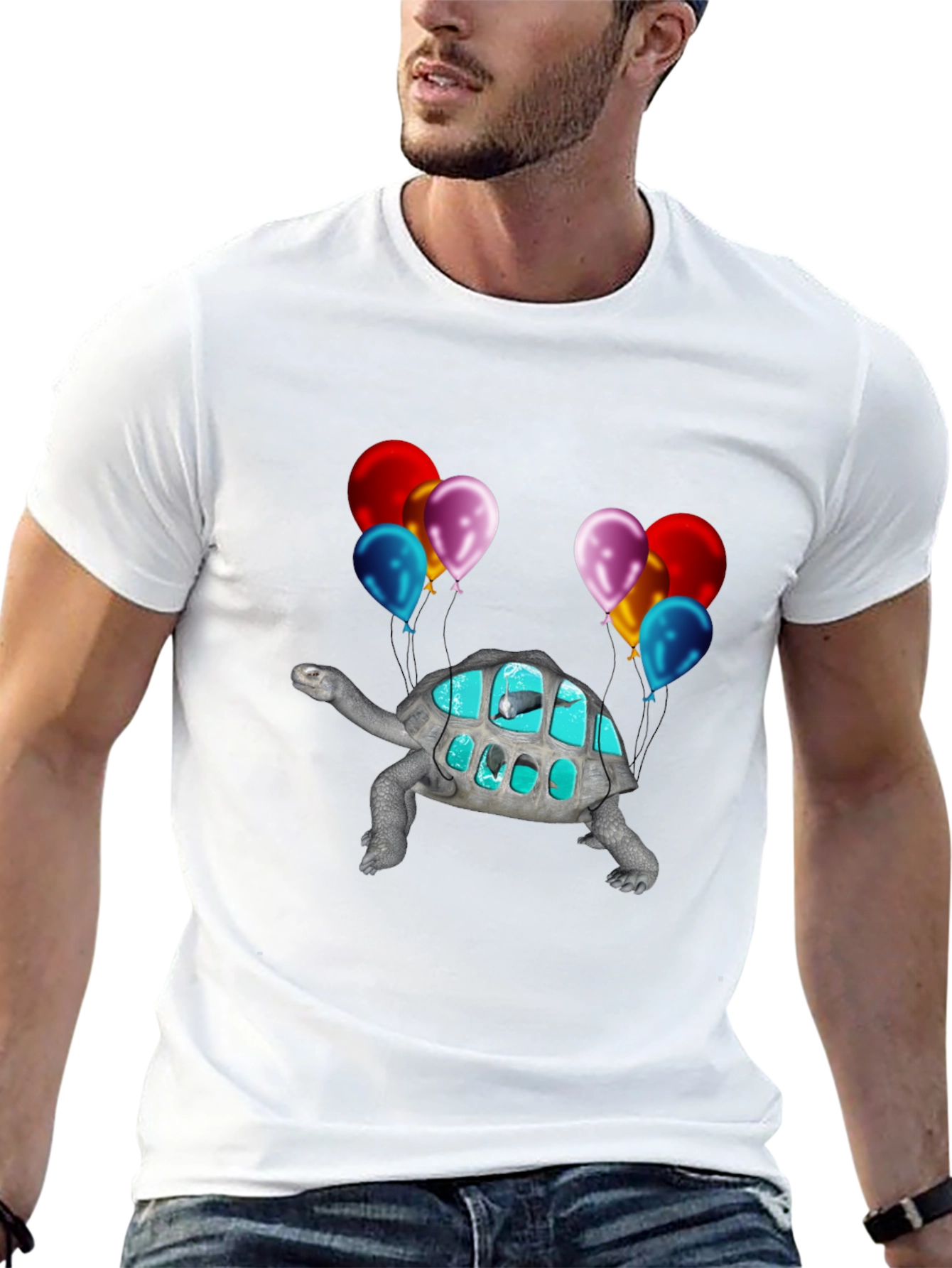 Turtle Aquarium Balloon T-Shirt