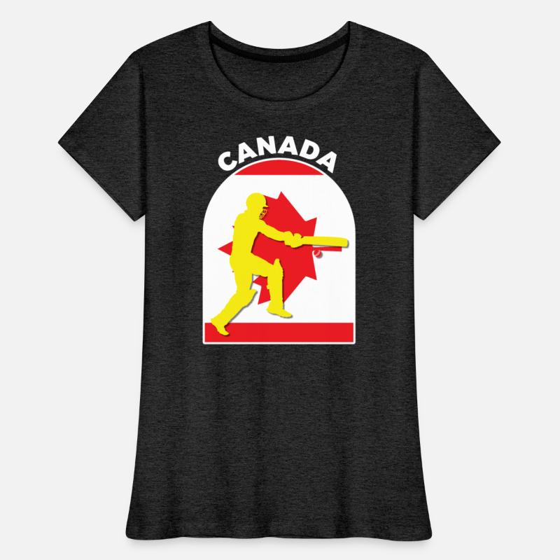 Canada Cricket Batsman Canada Flag by DPattonPD