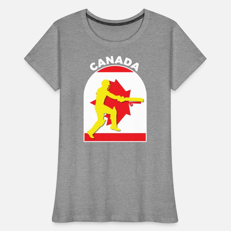 Canada Cricket Batsman Canada Flag by DPattonPD