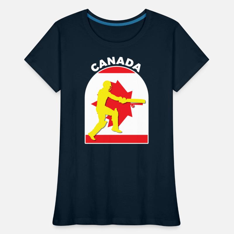 Canada Cricket Batsman Canada Flag by DPattonPD