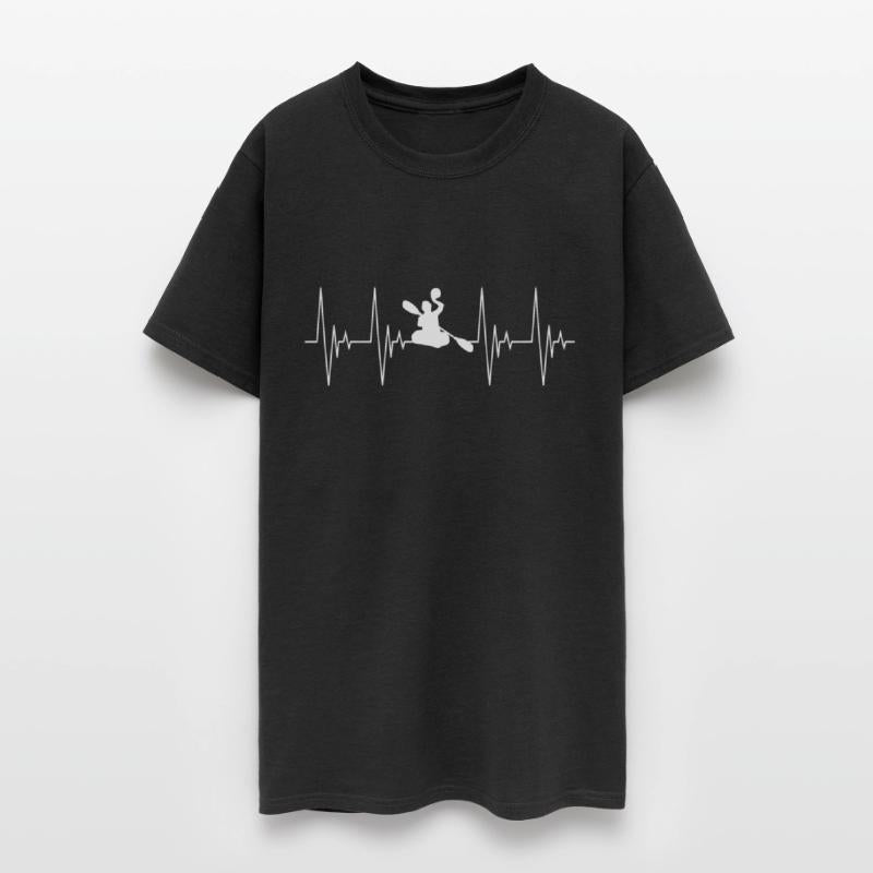 Canoe Polo Rowing Water Sports Heartbeat EKG