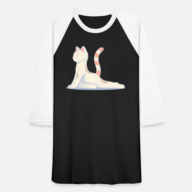 Cat in meditative yoga pose