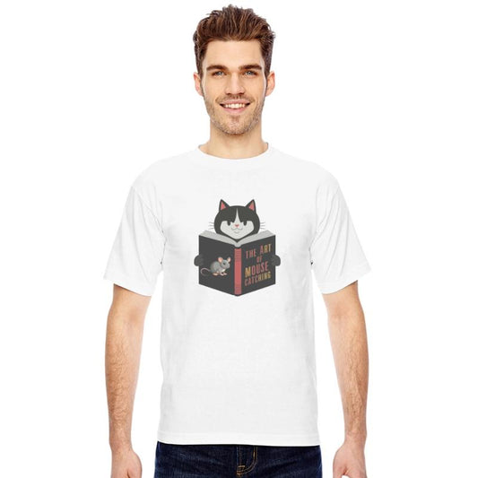 Cat Reading a Book: The Art of Mouse Catching