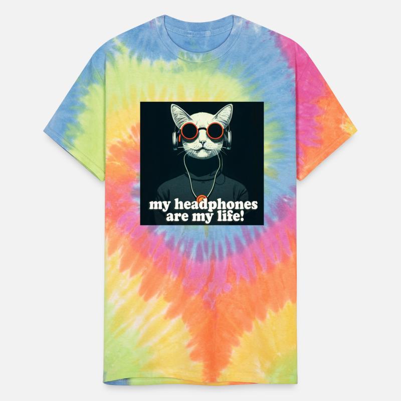 cat with Headphone musical