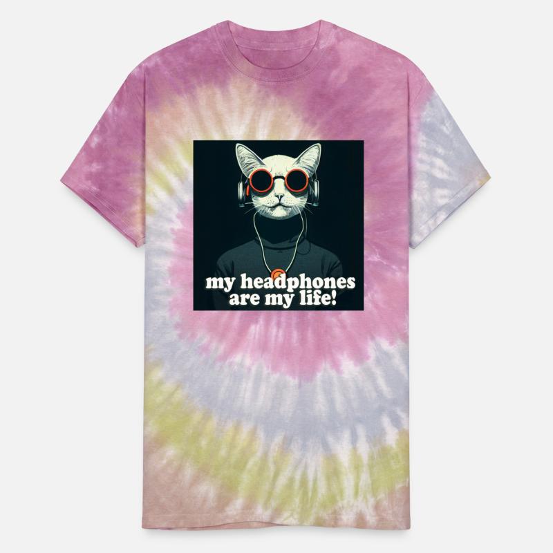 cat with Headphone musical