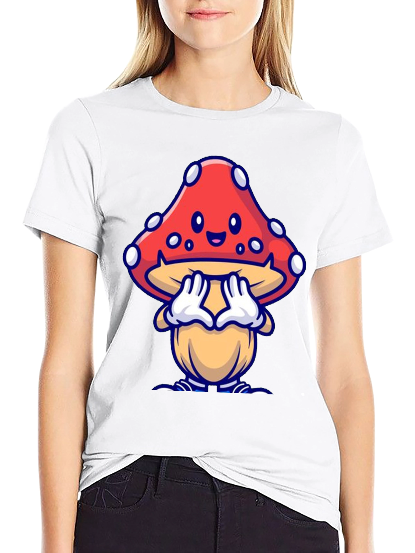 Cartoon Mushroom T-Shirt - Unique Design