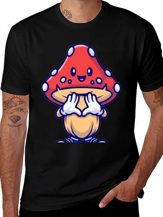 Cartoon Mushroom T-Shirt - Unique Design