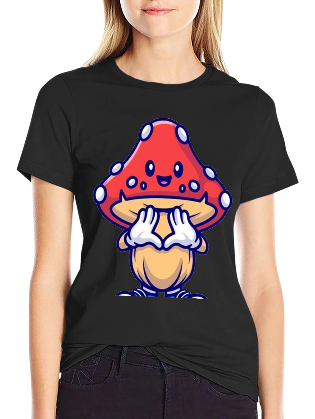 Cartoon Mushroom T-Shirt - Unique Design