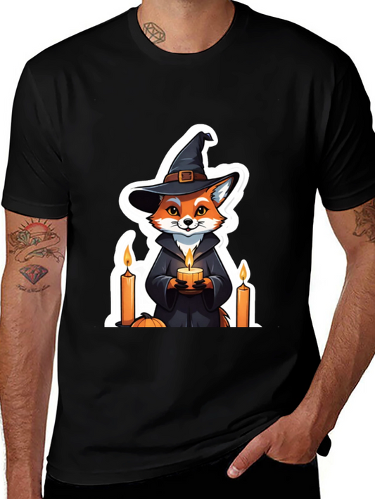 Halloween Witch Fox T-Shirt