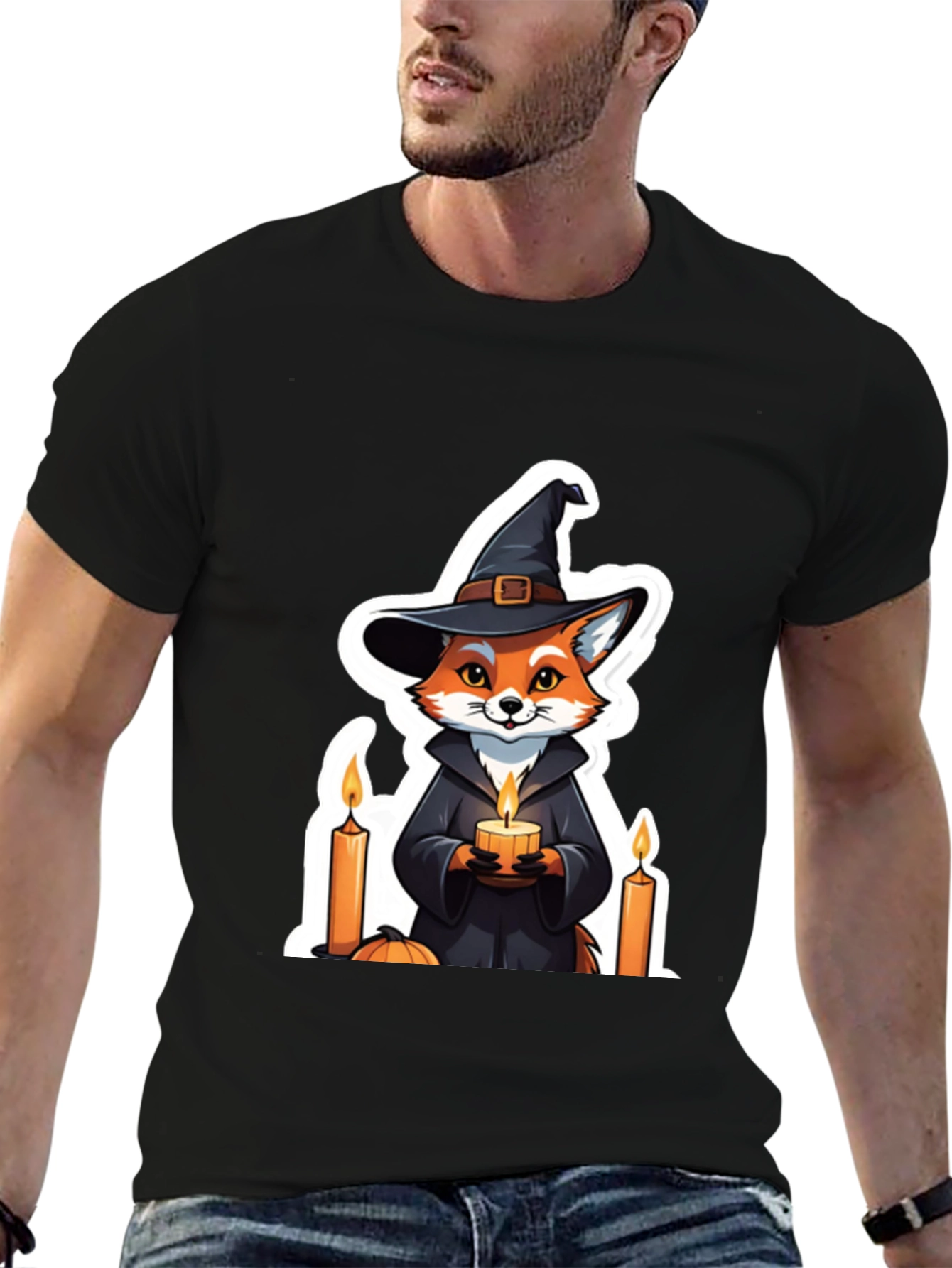 Halloween Witch Fox T-Shirt