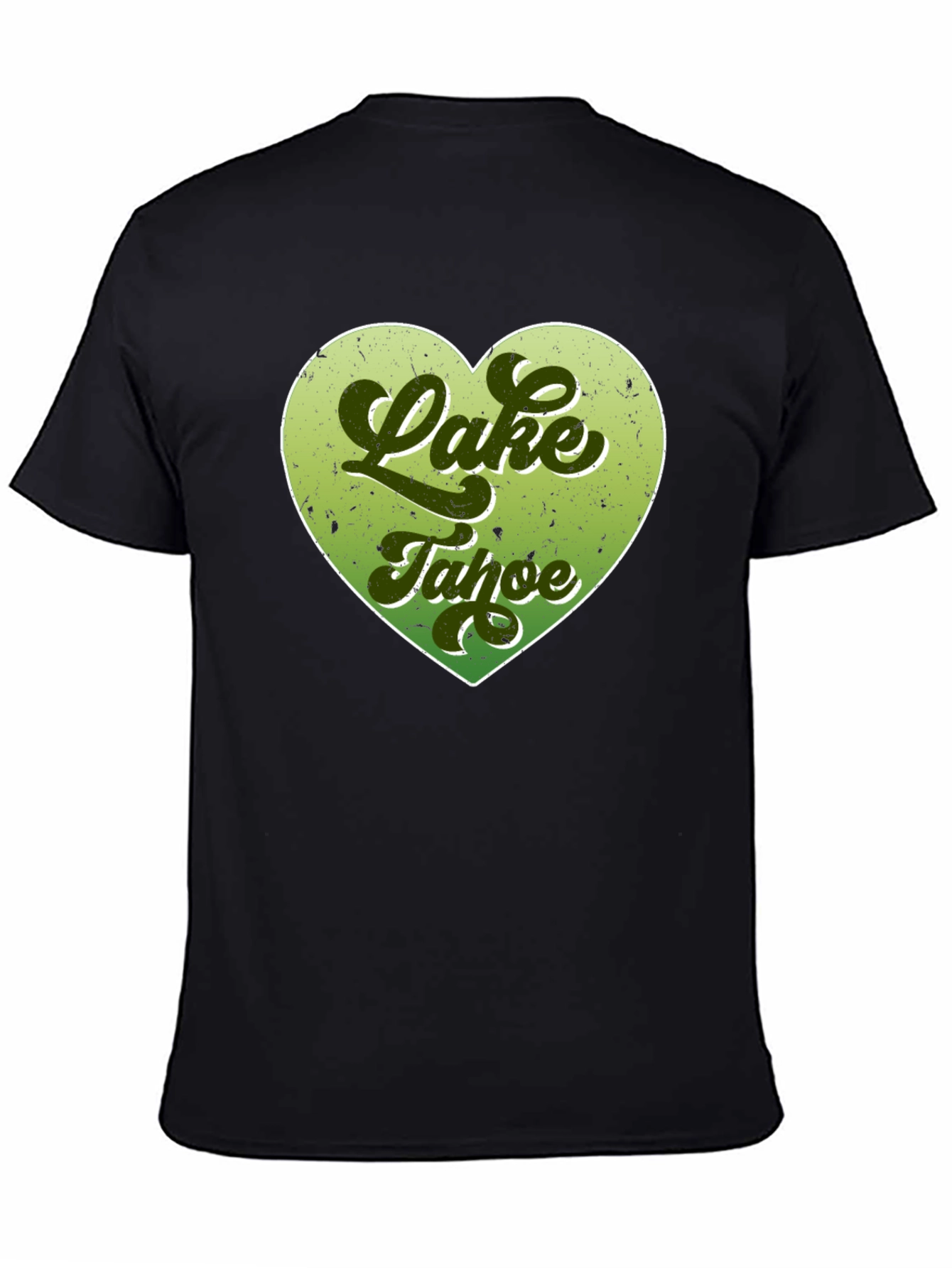 Lake Tahoe Heart Graphic Tee - Black