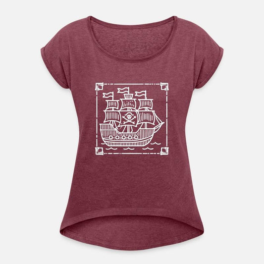 Children Drawing Pirate Ship Vector Custom Colors