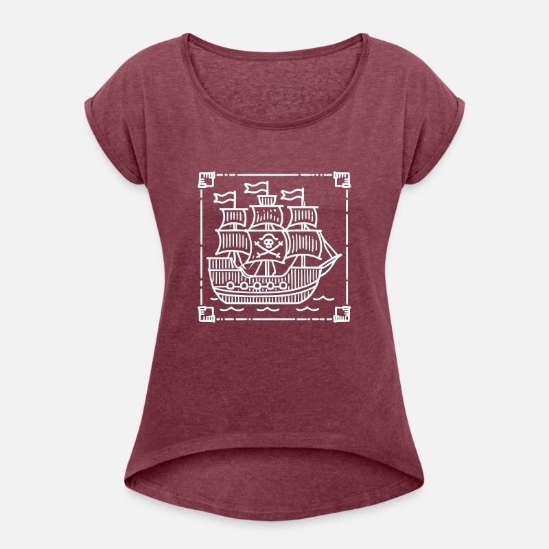 Children Drawing Pirate Ship Vector Custom Colors