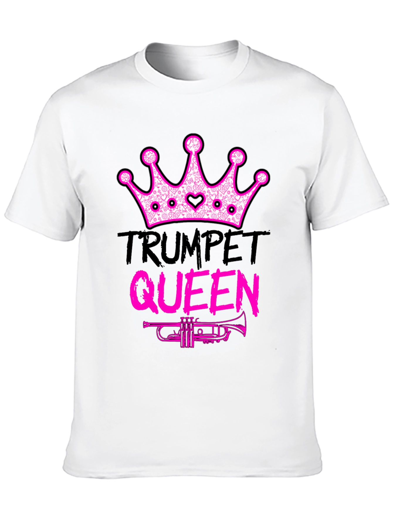 Trumpet Queen Graphic T-Shirt - Music Lover Tee