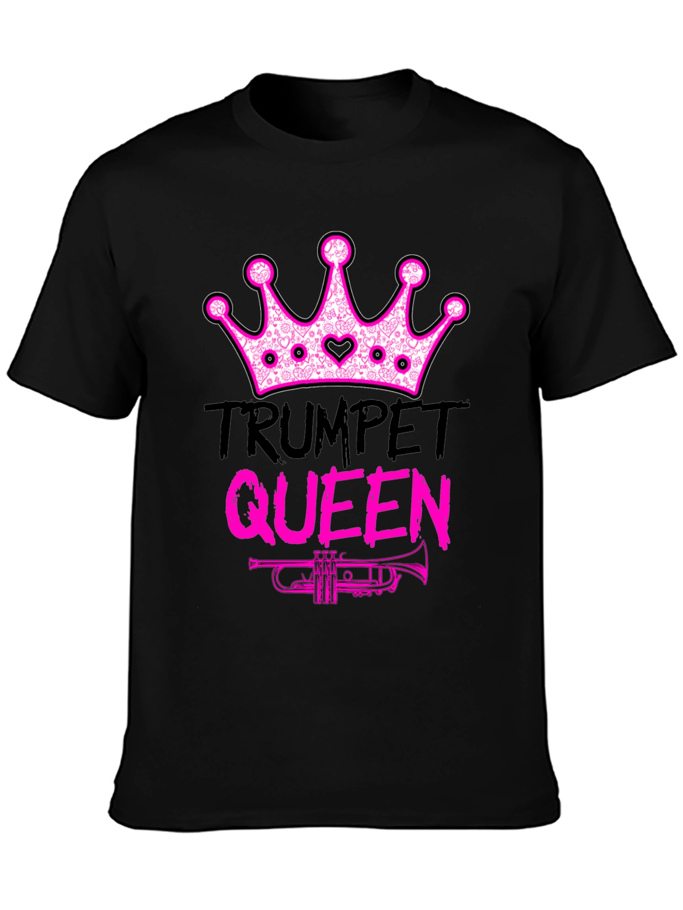 Trumpet Queen Graphic T-Shirt - Music Lover Tee