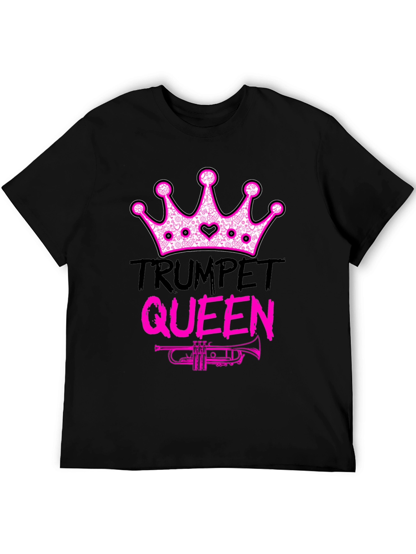 Trumpet Queen Graphic T-Shirt - Music Lover Tee