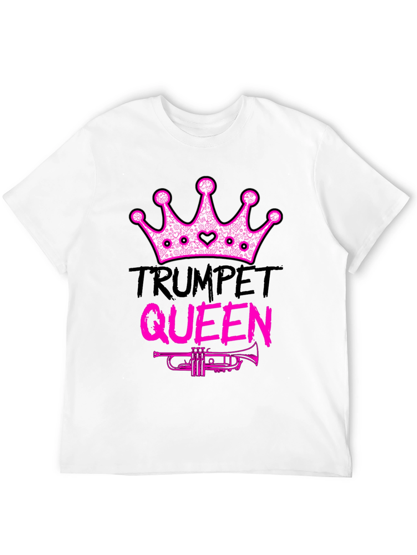 Trumpet Queen Graphic T-Shirt - Music Lover Tee