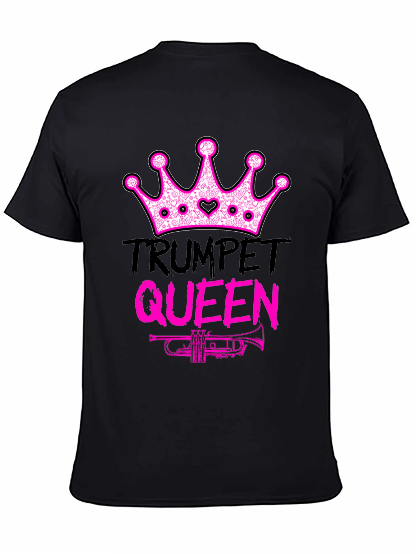 Trumpet Queen Graphic T-Shirt - Music Lover Tee