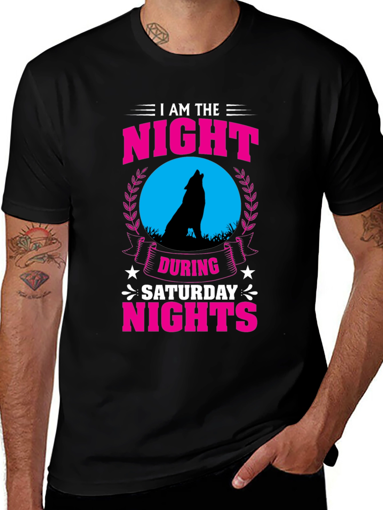 I Am The Night Saturday Nights Graphic T-Shirt