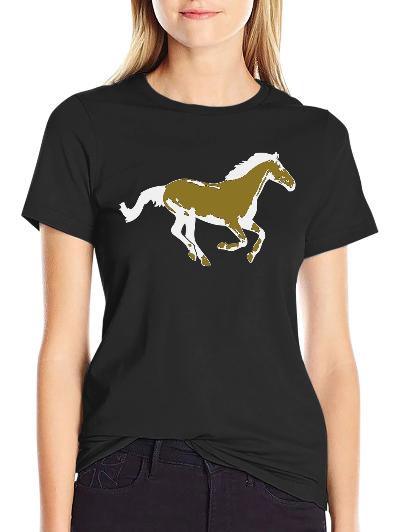 Horse Graphic Black T-Shirt
