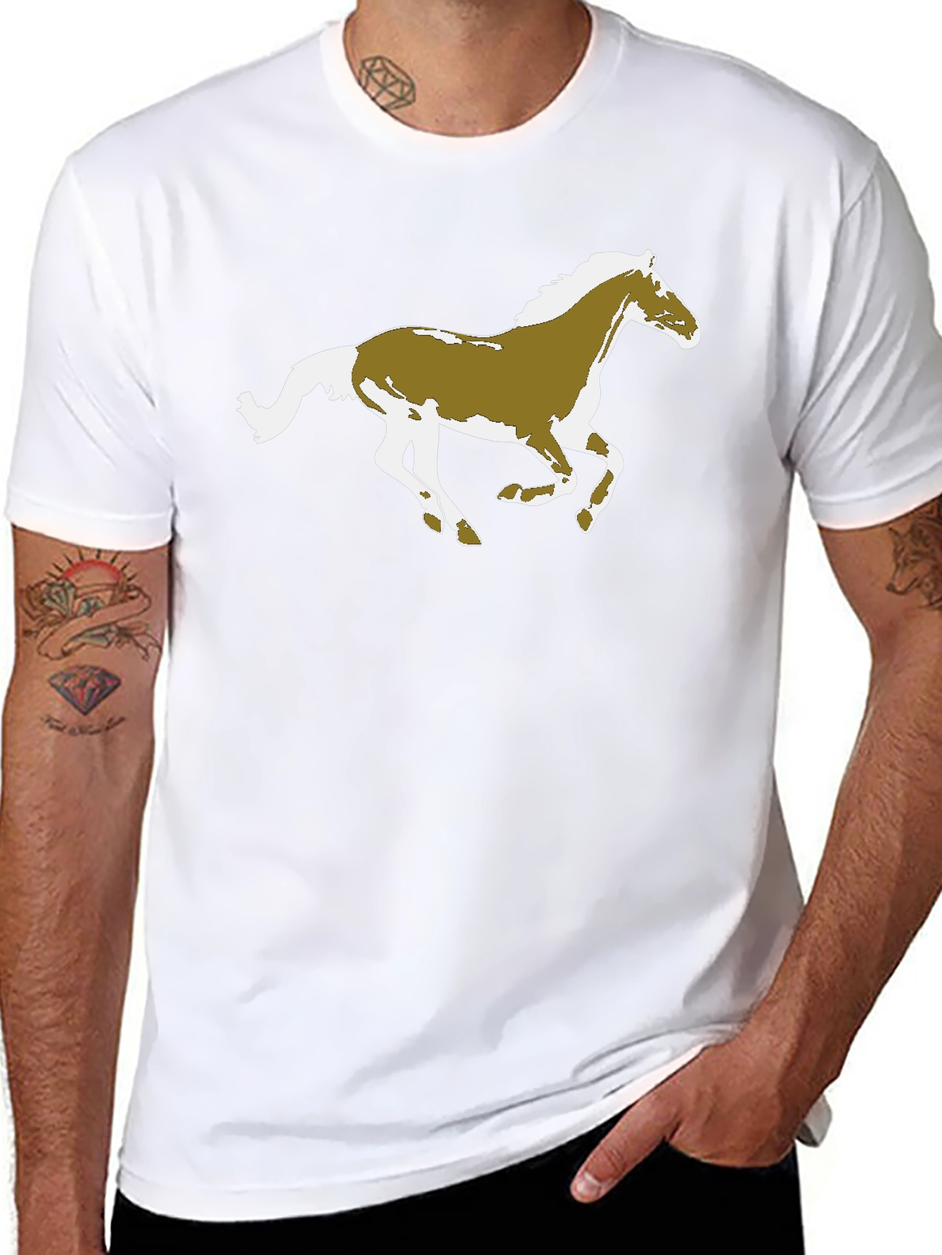 Horse Graphic Black T-Shirt