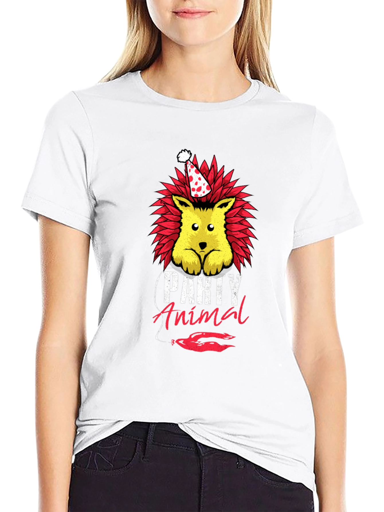 Party Animal Hedgehog Graphic Tee