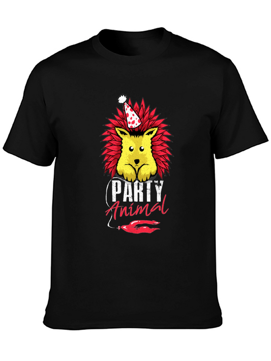 Party Animal Hedgehog Graphic Tee