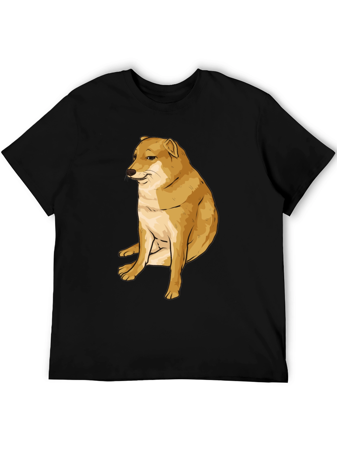 Doge Meme T-Shirt - Black Cotton Graphic Tee