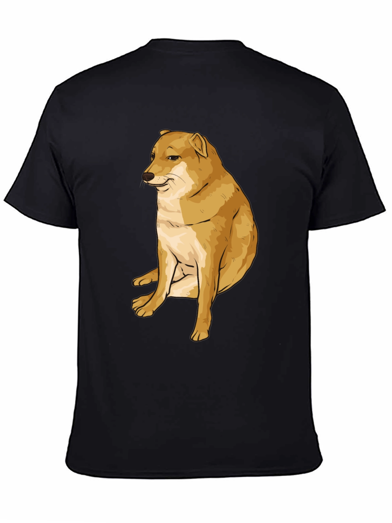 Doge Meme T-Shirt - Black Cotton Graphic Tee