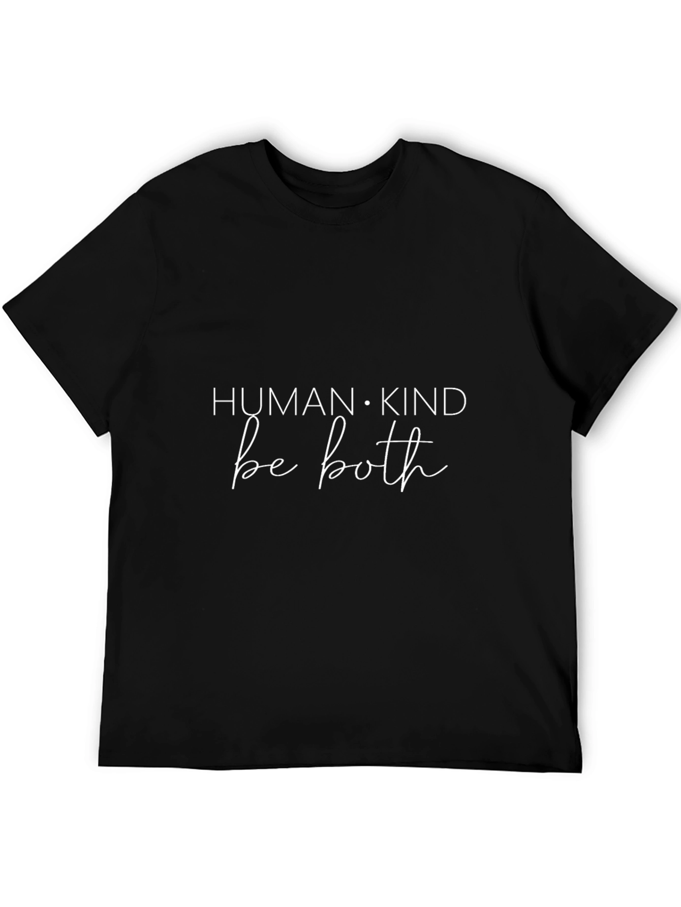 Human Kind Be Both Graphic Tee - Black