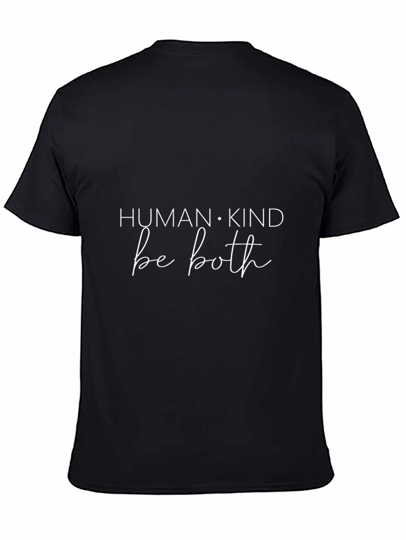 Human Kind Be Both Graphic Tee - Black