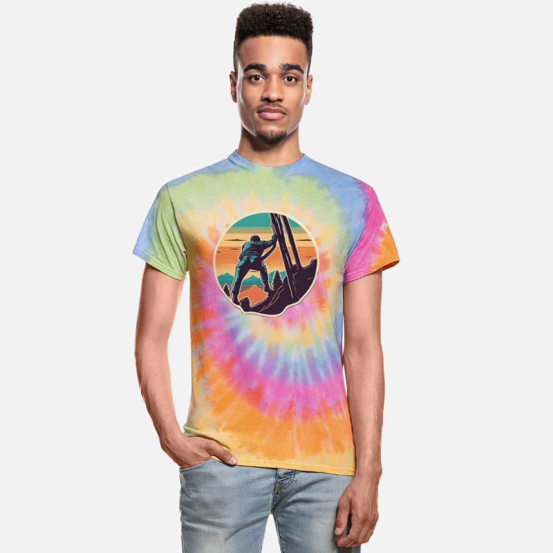 Climbing Retro Mountains Climber