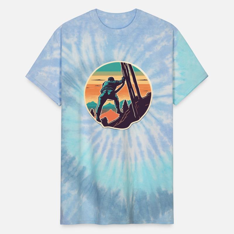 Climbing Retro Mountains Climber