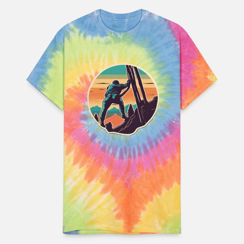 Climbing Retro Mountains Climber