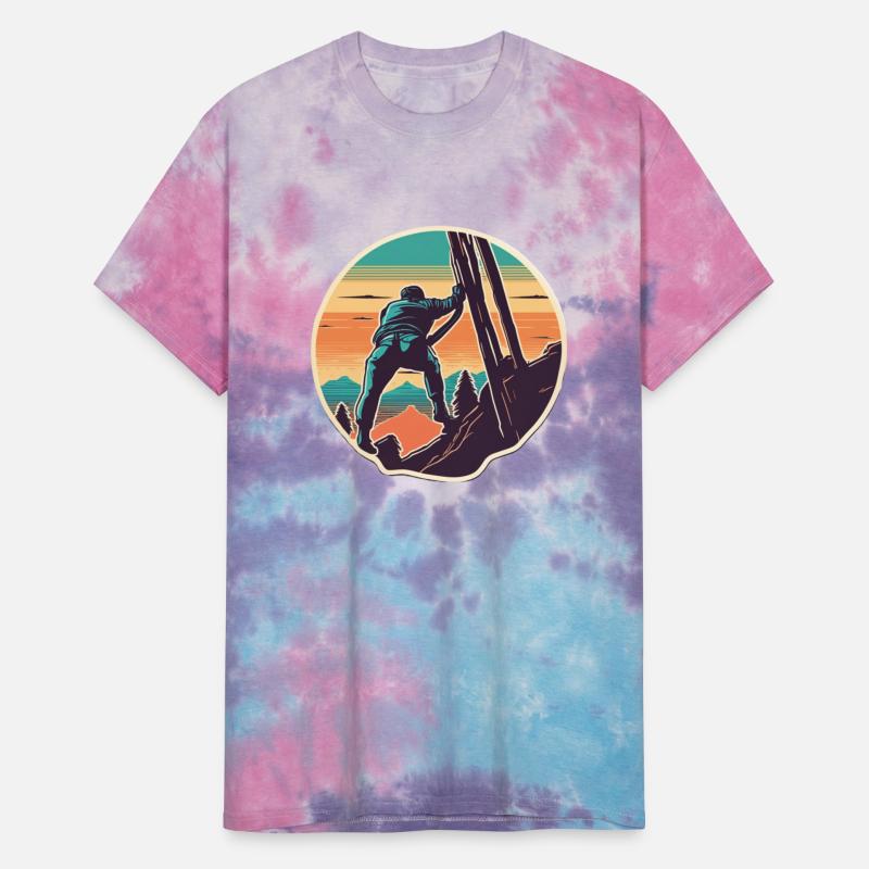 Climbing Retro Mountains Climber