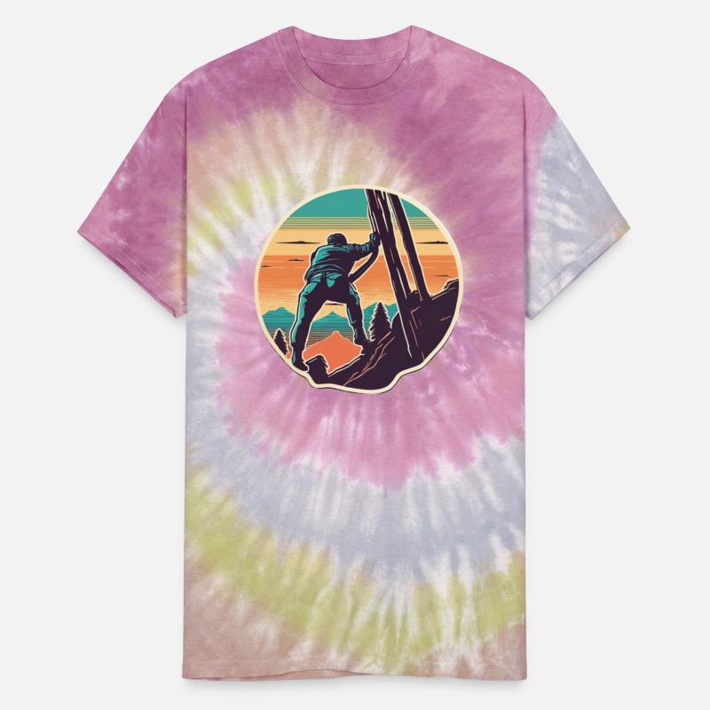 Climbing Retro Mountains Climber