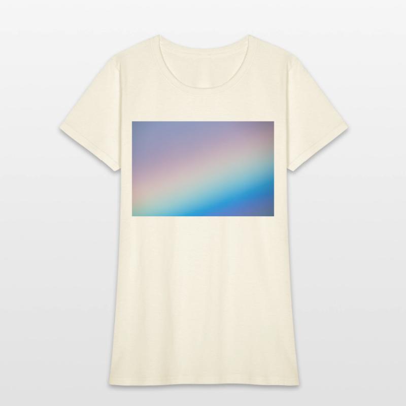 Closeup of a beautiful rainbow in the morning sky.