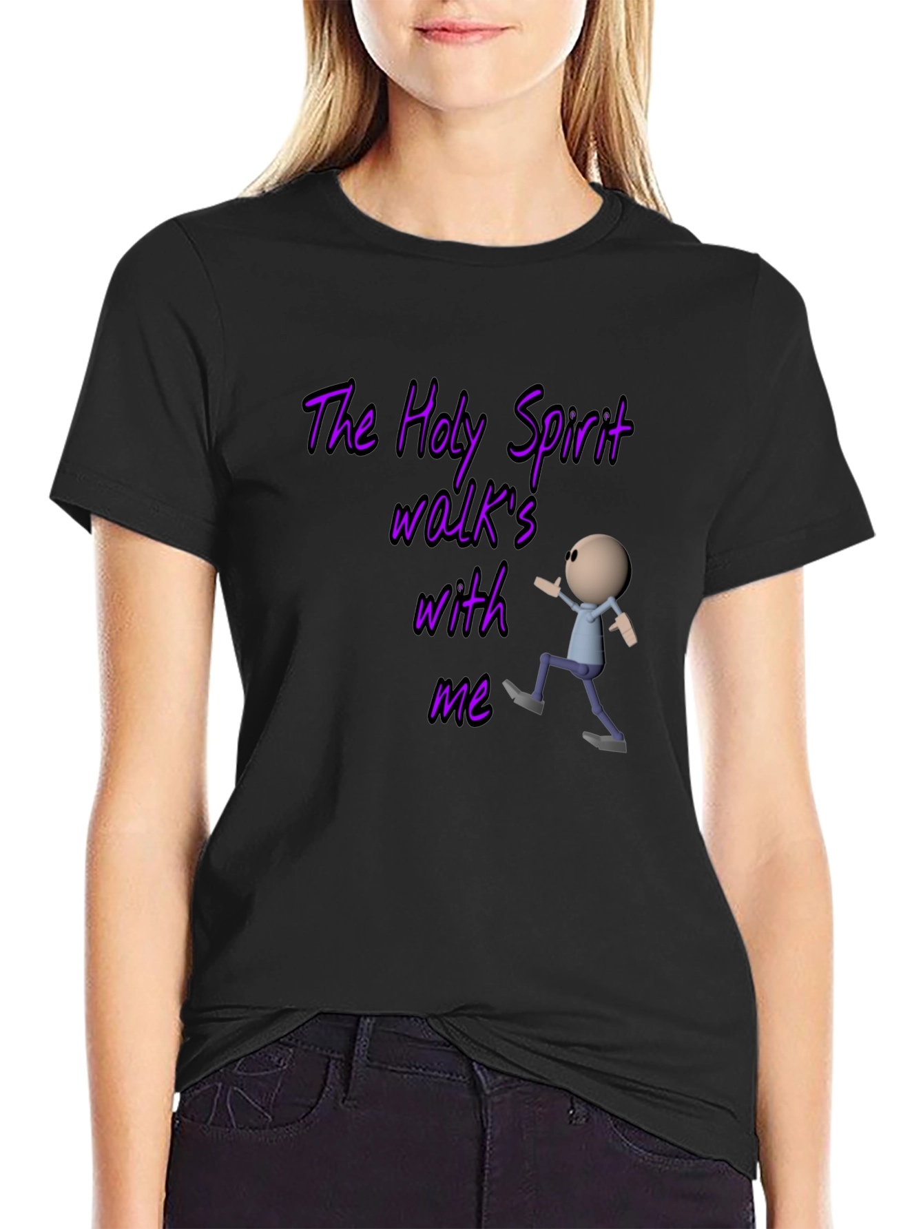 The Holy Spirit Walks With Me Graphic T-Shirt