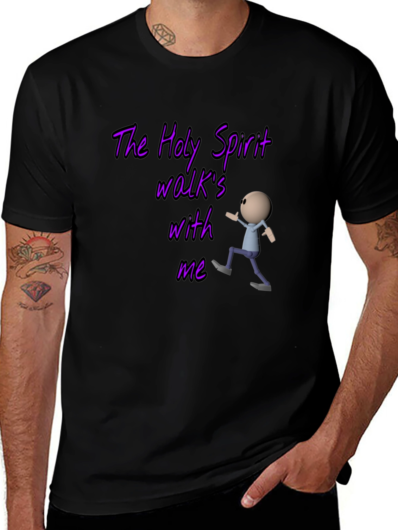 The Holy Spirit Walks With Me Graphic T-Shirt