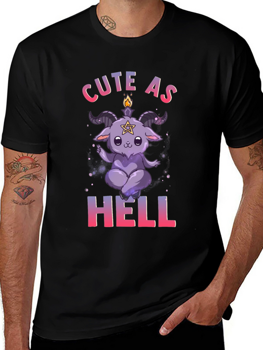 Cute as Hell Graphic Tee - Edgy Humor T-Shirt