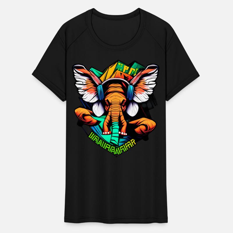 Colorful elephant face