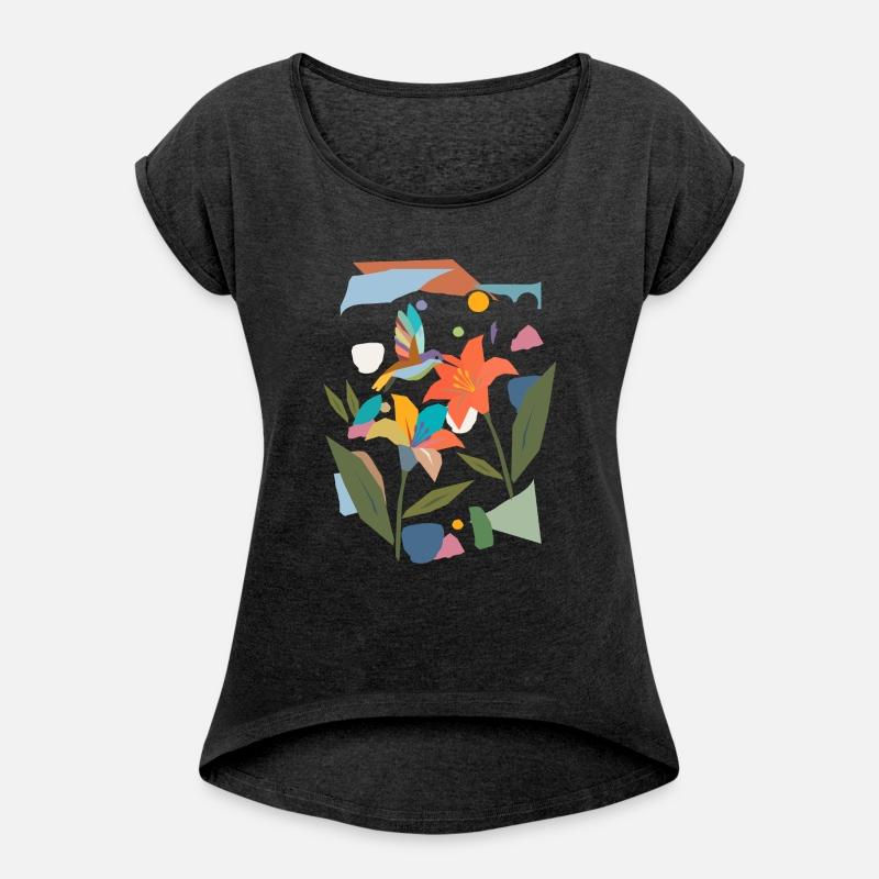 Colorful Hummingbird with Flower - Colorful Nature