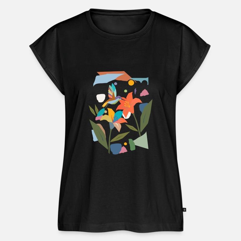 Colorful Hummingbird with Flower - Colorful Nature