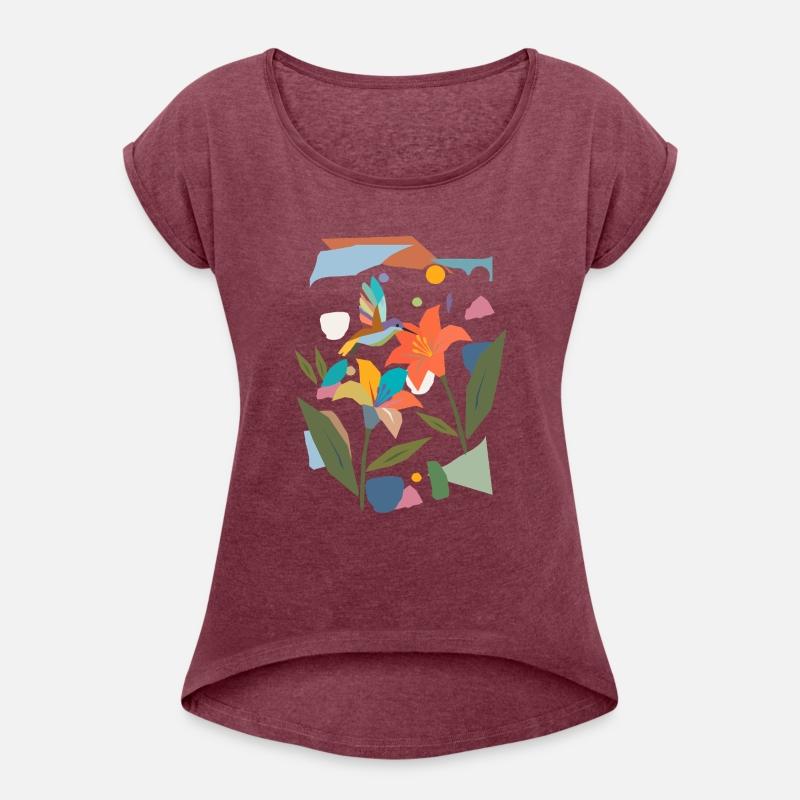 Colorful Hummingbird with Flower - Colorful Nature