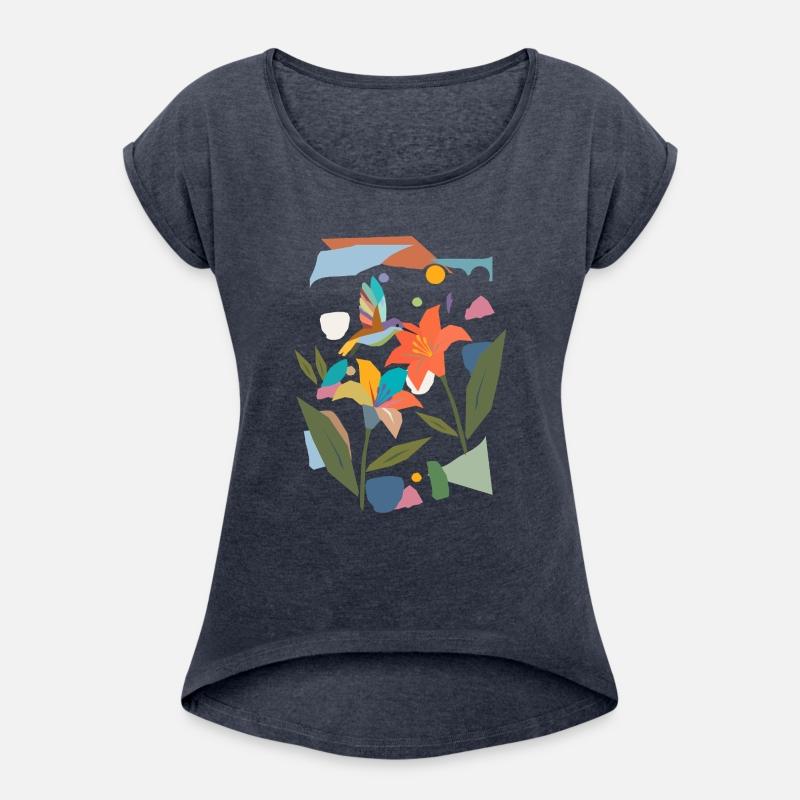 Colorful Hummingbird with Flower - Colorful Nature