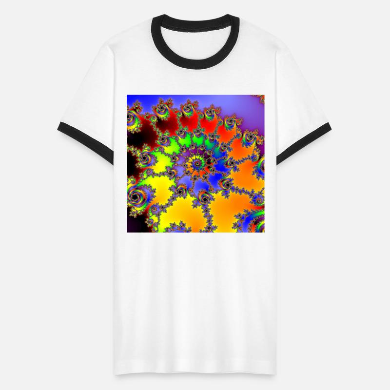 Colorful Julia Set Fractal Spiral