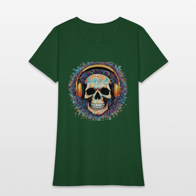 Colorful Skull Headphone