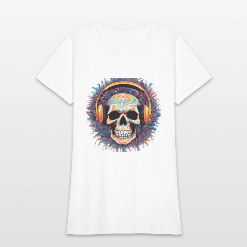 Colorful Skull Headphone