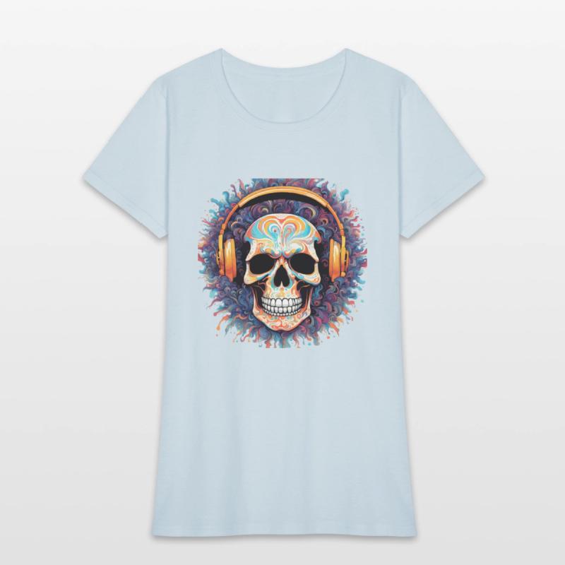 Colorful Skull Headphone