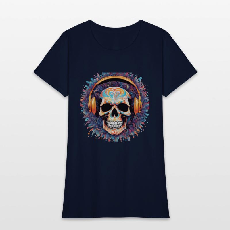 Colorful Skull Headphone